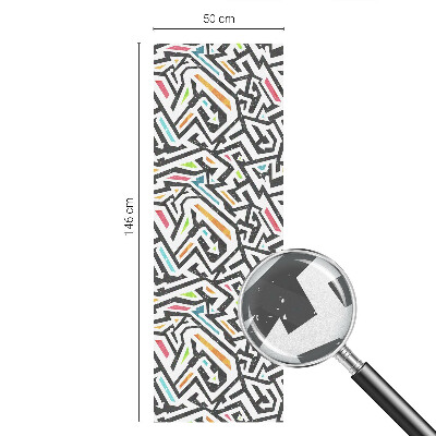 Absztrakt geometria Üvegfólia ablakra