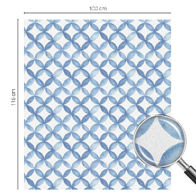 Geometrikus virágok Öntapadós ablakfólia ólomüveg mintával