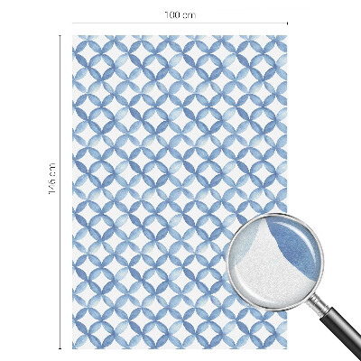 Geometrikus virágok Öntapadós ablakfólia ólomüveg mintával