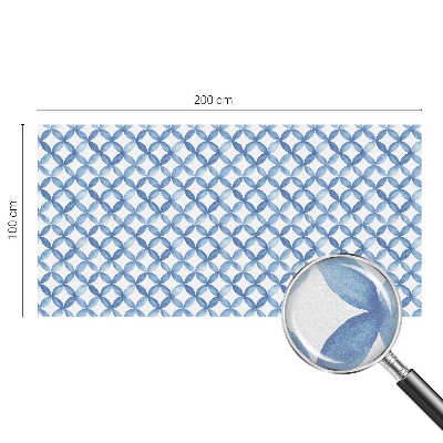 Geometrikus virágok Öntapadós ablakfólia ólomüveg mintával