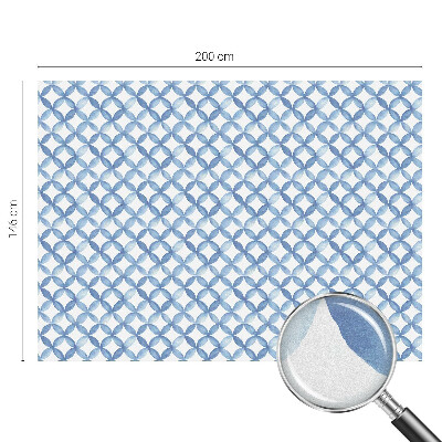 Geometrikus virágok Öntapadós ablakfólia ólomüveg mintával