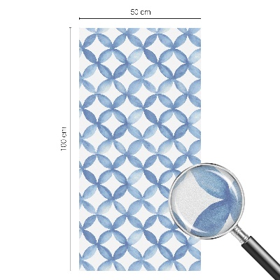 Geometrikus virágok Öntapadós ablakfólia ólomüveg mintával