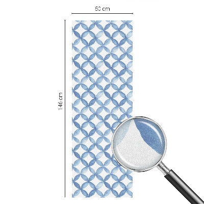 Geometrikus virágok Öntapadós ablakfólia ólomüveg mintával