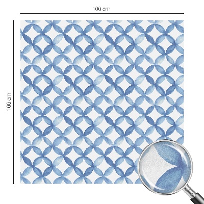 Geometrikus virágok Öntapadós ablakfólia ólomüveg mintával