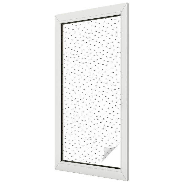 Geometriai háromszögek Öntapadós üvegfólia vitrázs mintával