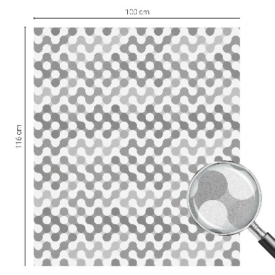 Hullámgeometria Öntapadós üvegfólia vitrázs mintával