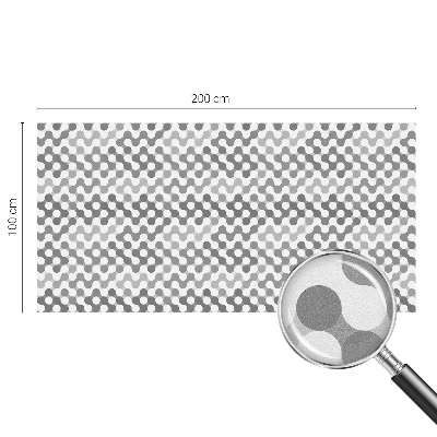 Hullámgeometria Öntapadós üvegfólia vitrázs mintával