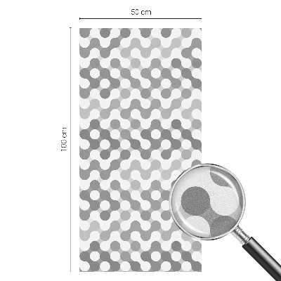 Hullámgeometria Öntapadós üvegfólia vitrázs mintával