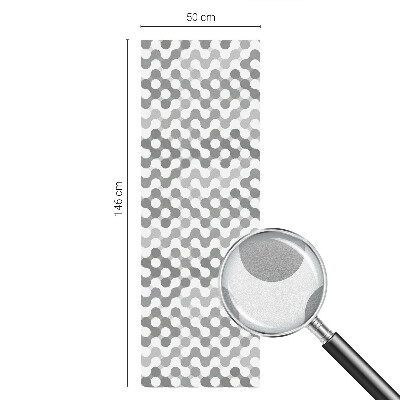 Hullámgeometria Öntapadós üvegfólia vitrázs mintával