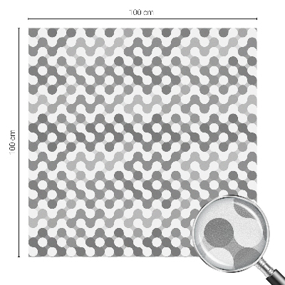 Hullámgeometria Öntapadós üvegfólia vitrázs mintával