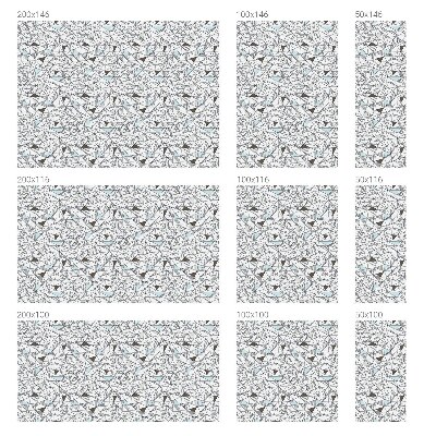 Absztrakt formák Belátásgátló fólia ablakra