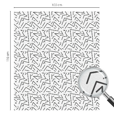 Absztrakt cikkcakkok Üvegfólia ablakra