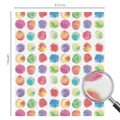 Színes körök Öntapadós ablakfólia ólomüveg mintával