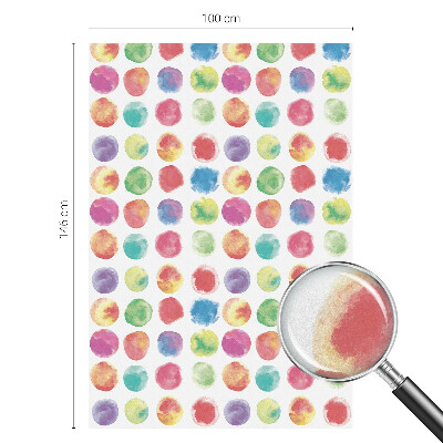 Színes körök Öntapadós ablakfólia ólomüveg mintával