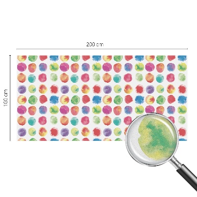 Színes körök Öntapadós ablakfólia ólomüveg mintával