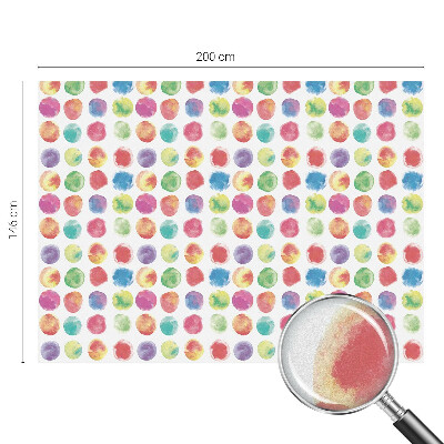 Színes körök Öntapadós ablakfólia ólomüveg mintával