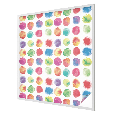 Színes körök Öntapadós ablakfólia ólomüveg mintával