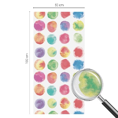 Színes körök Öntapadós ablakfólia ólomüveg mintával