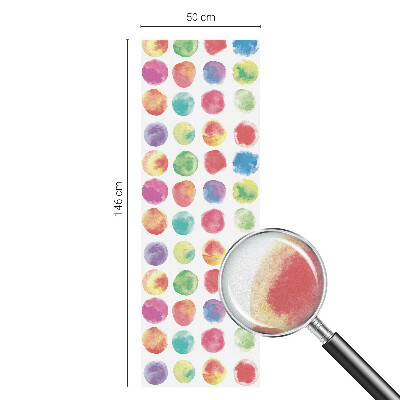 Színes körök Öntapadós ablakfólia ólomüveg mintával