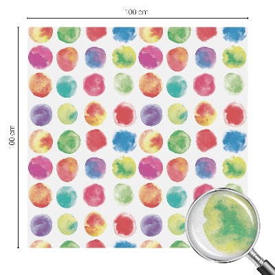 Színes körök Öntapadós ablakfólia ólomüveg mintával