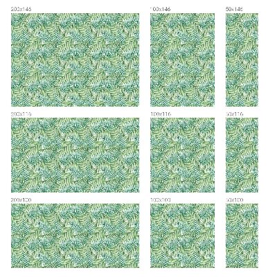 Zöld páfrány Üvegfólia ablakra