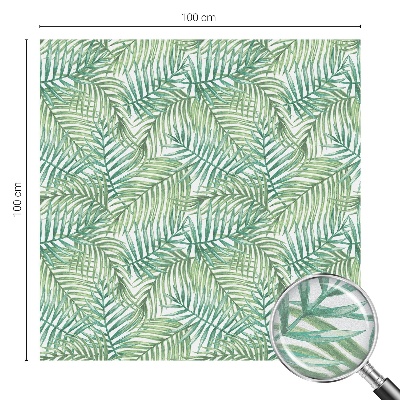 Zöld páfrány Üvegfólia ablakra