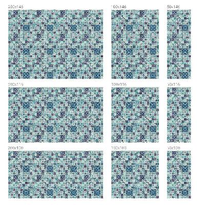 Virágos csempe Öntapadós üvegfólia vitrázs mintával