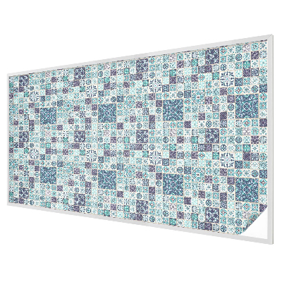 Virágos csempe Öntapadós üvegfólia vitrázs mintával