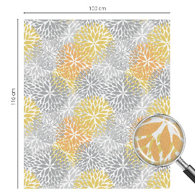 Színes virágok Öntapadós ablakfólia ólomüveg mintával