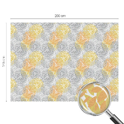 Színes virágok Öntapadós ablakfólia ólomüveg mintával