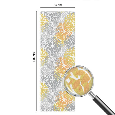 Színes virágok Öntapadós ablakfólia ólomüveg mintával