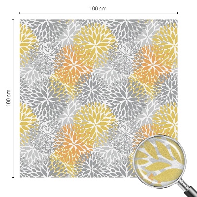 Színes virágok Öntapadós ablakfólia ólomüveg mintával