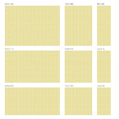 Sárga cikkcakkok Öntapadós üvegfólia vitrázs mintával