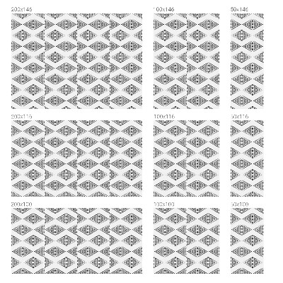 Geometriai gyémántok Belátásgátló fólia ablakra