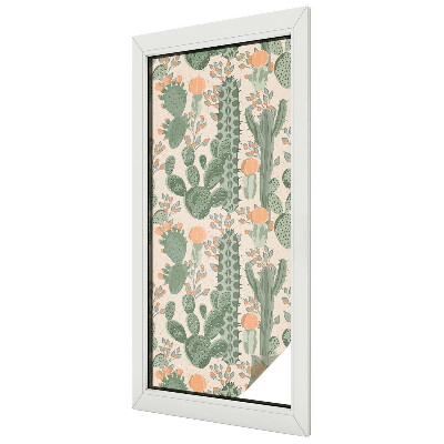 Zöld pozsgások Belátásgátló fólia ablakra