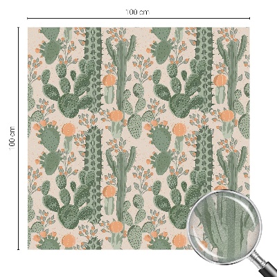 Zöld pozsgások Belátásgátló fólia ablakra