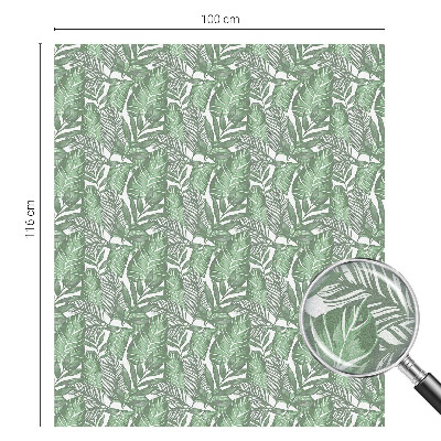 Zöld harmónia Öntapadós üvegfólia vitrázs mintával