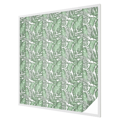 Zöld harmónia Öntapadós üvegfólia vitrázs mintával