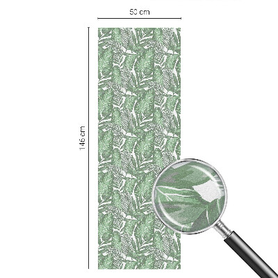 Zöld harmónia Öntapadós üvegfólia vitrázs mintával