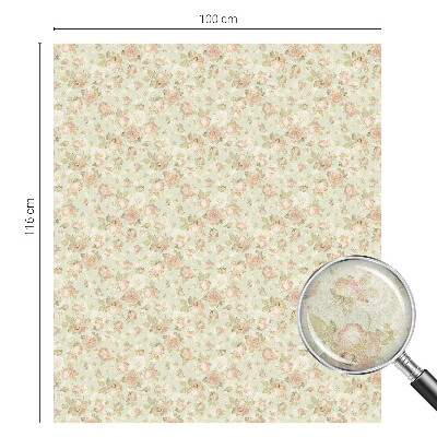 Virágos elegancia Ablaküveg fólia belátásgátló