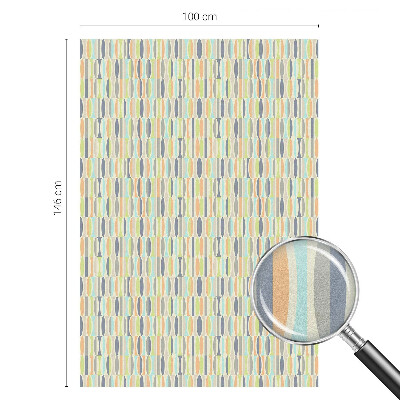 Ovális minták Öntapadós ablakfólia ólomüveg mintával