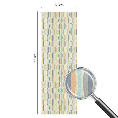 Ovális minták Öntapadós ablakfólia ólomüveg mintával