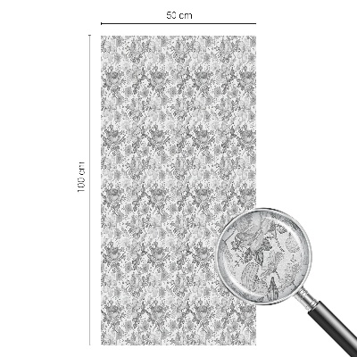 Virágos elegancia Öntapadós ablakfólia ólomüveg mintával