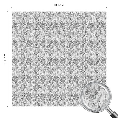 Virágos elegancia Öntapadós ablakfólia ólomüveg mintával