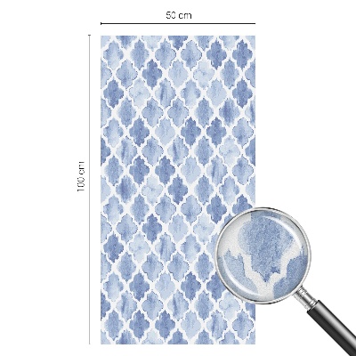 Akvarell elegancia Öntapadós üvegfólia vitrázs mintával