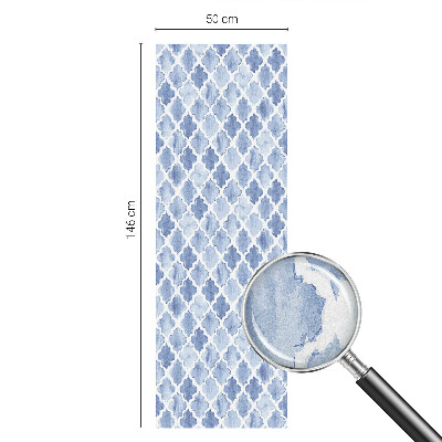 Akvarell elegancia Öntapadós üvegfólia vitrázs mintával