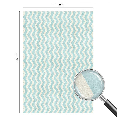 Kék cikkcakk Ablaküveg fólia belátásgátló