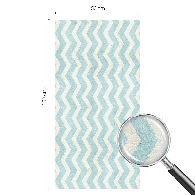 Kék cikkcakk Ablaküveg fólia belátásgátló