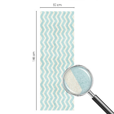 Kék cikkcakk Ablaküveg fólia belátásgátló