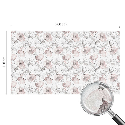 Rózsa levelek Öntapadós üvegfólia vitrázs mintával